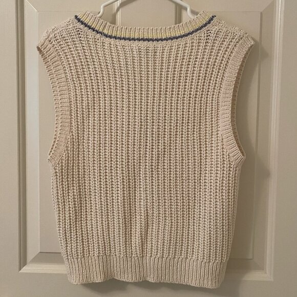 American Eagle Cotton Sweater Vest Size Small - Picture 4 of 5